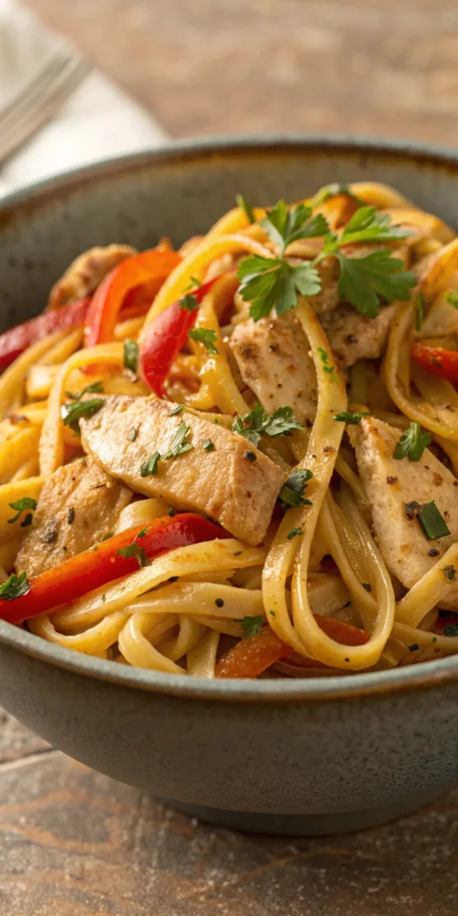 Savory Cajun Chicken Linguine recipe