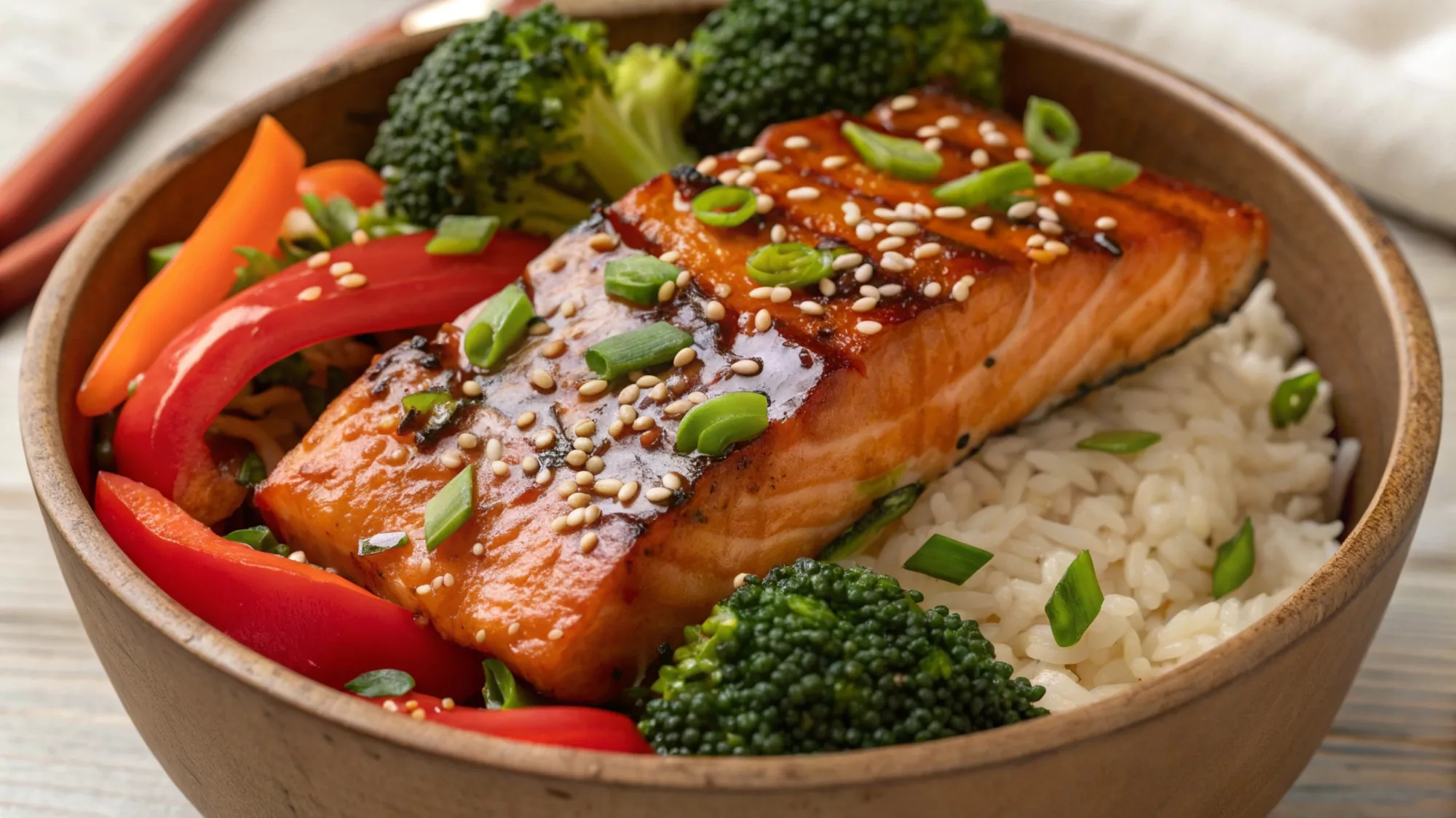 Teriyaki Salmon Bowls