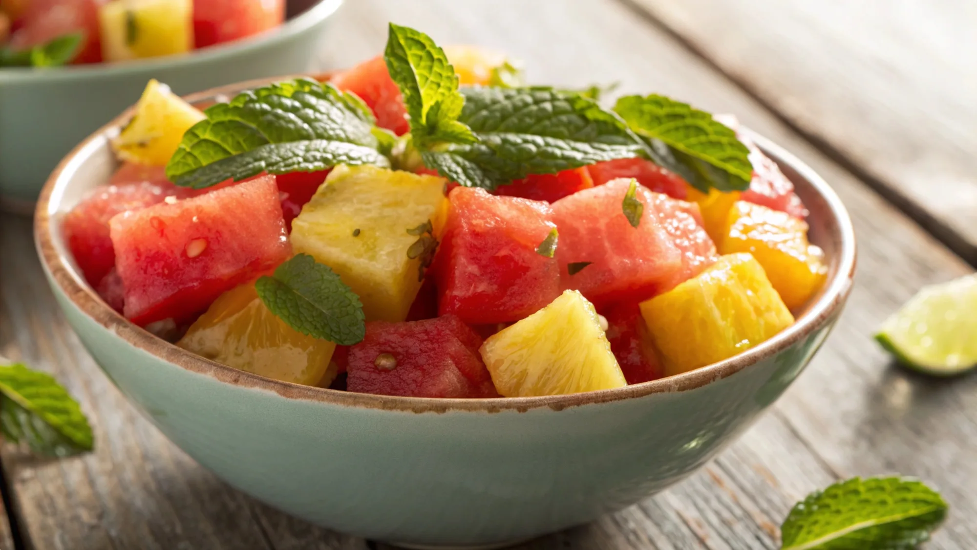 Watermelon Pineapple Salad