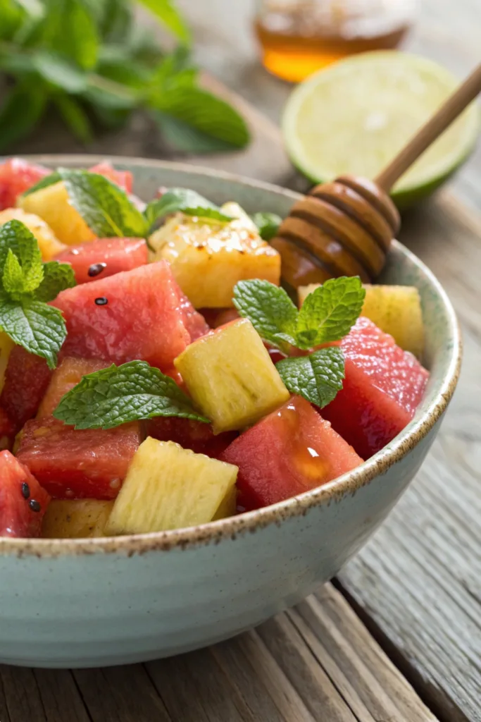 Watermelon Pineapple Salad recipe